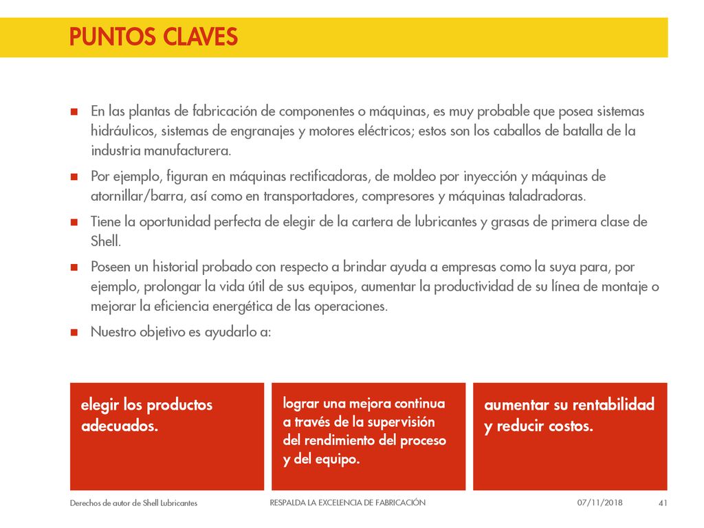 Puntos claves elegir los productos adecuados.