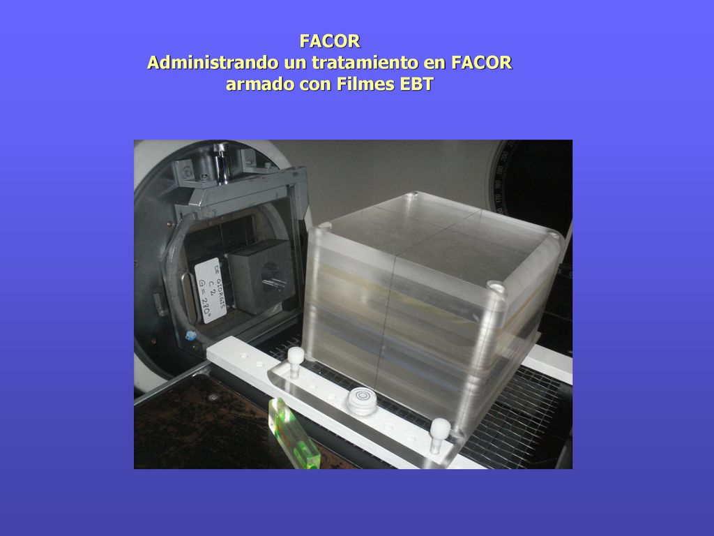 FACOR Administrando un tratamiento en FACOR armado con Filmes EBT