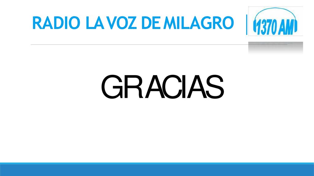 RADIO LA VOZ DE MILAGRO G R A C I A S