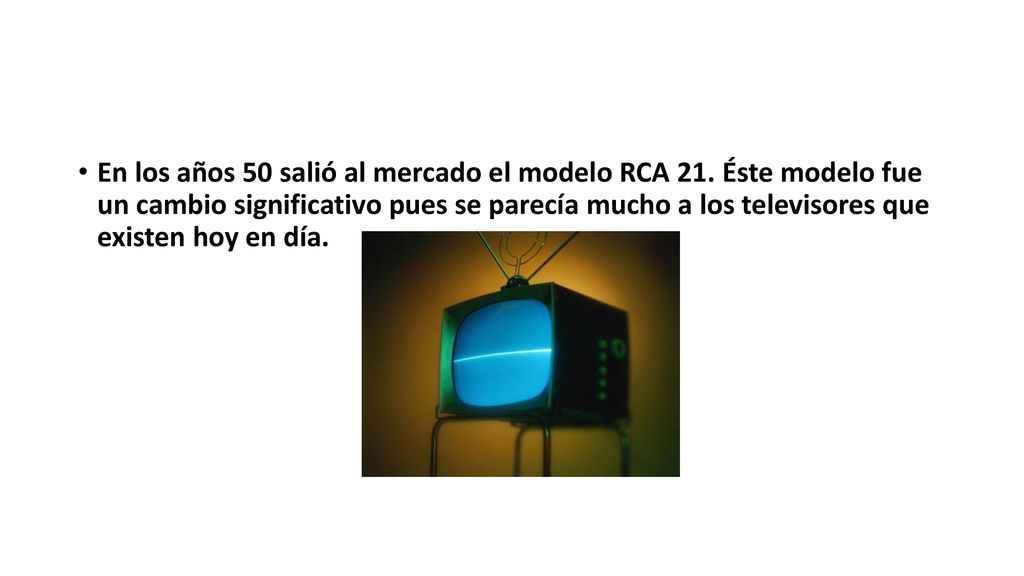 En los años 50 salió al mercado el modelo RCA 21