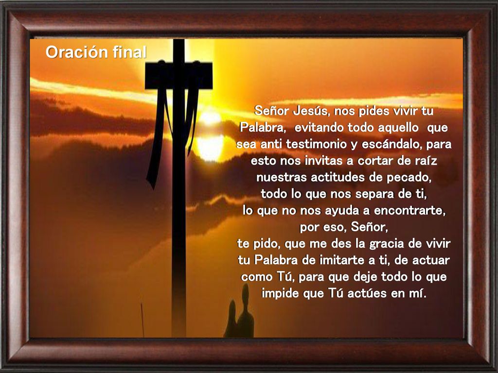 todo lo que nos separa de ti, lo que no nos ayuda a encontrarte,