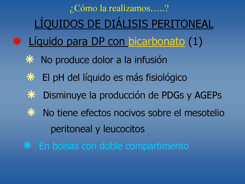 LÍQUIDOS DE DIÁLISIS PERITONEAL  Líquido para DP con bicarbonato (1)