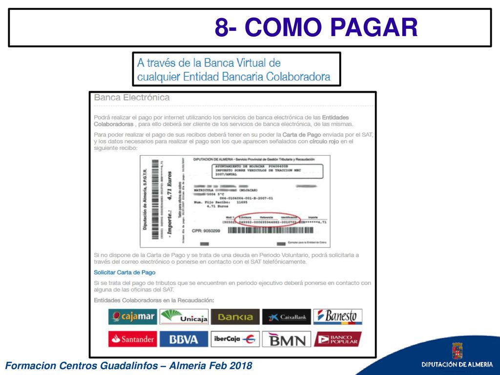 8- COMO PAGAR Formacion Centros Guadalinfos – Almeria Feb 2018