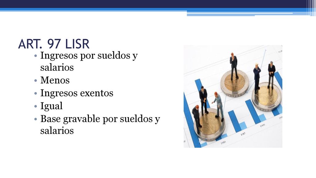 ART. 97 LISR Ingresos por sueldos y salarios Menos Ingresos exentos