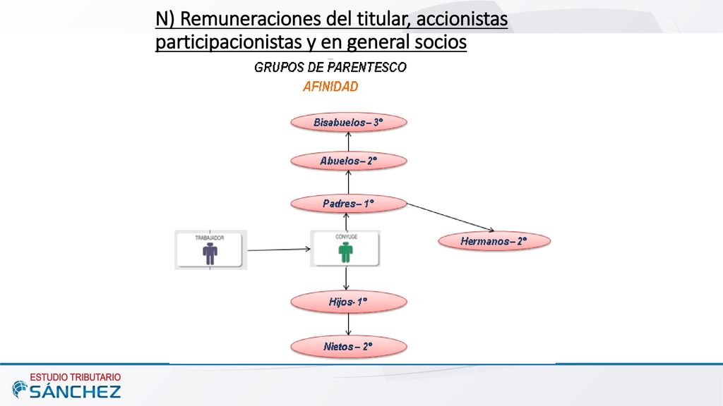 N) Remuneraciones del titular, accionistas participacionistas y en general socios