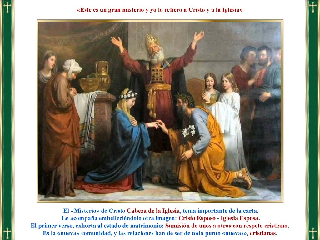 «Este es un gran misterio y yo lo refiero a Cristo y a la Iglesia»