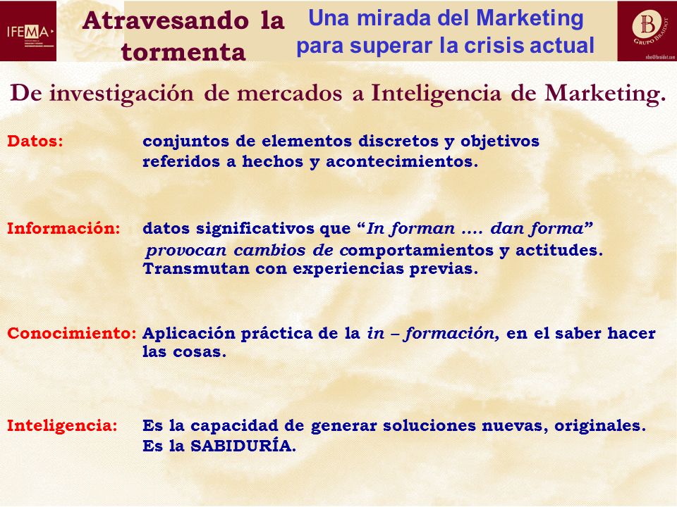 De investigación de mercados a Inteligencia de Marketing.