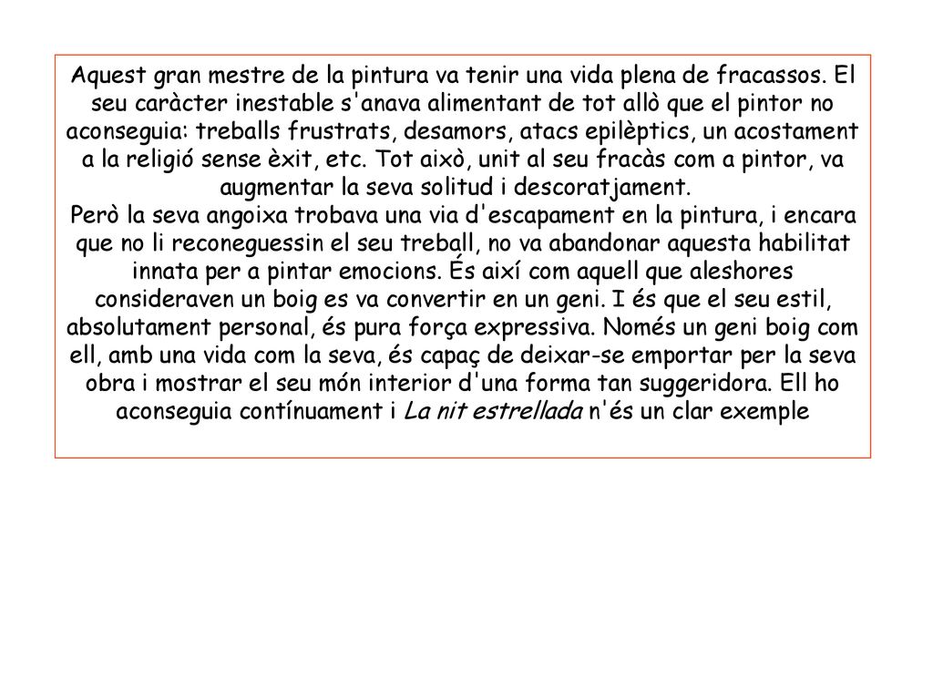 Aquest gran mestre de la pintura va tenir una vida plena de fracassos