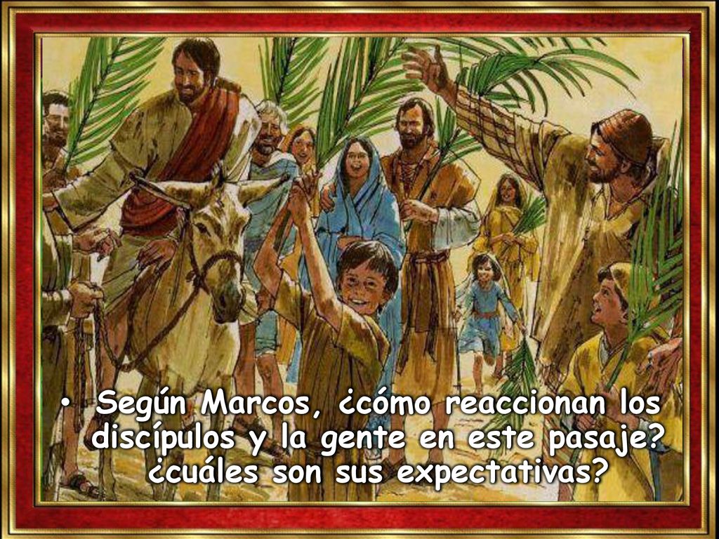 Según Marcos, ¿cómo reaccionan los discípulos y la gente en este pasaje.