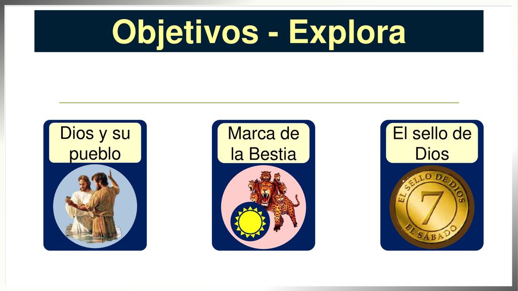 Objetivos - Explora Dios y su pueblo Marca de la Bestia