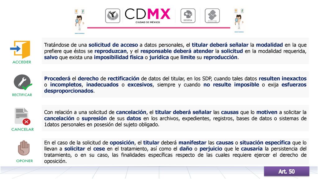 Tratándose de una solicitud de acceso a datos personales, el titular deberá señalar la modalidad en la que prefiere que éstos se reproduzcan, y el responsable deberá atender la solicitud en la modalidad requerida, salvo que exista una imposibilidad física o jurídica que limite su reproducción.
