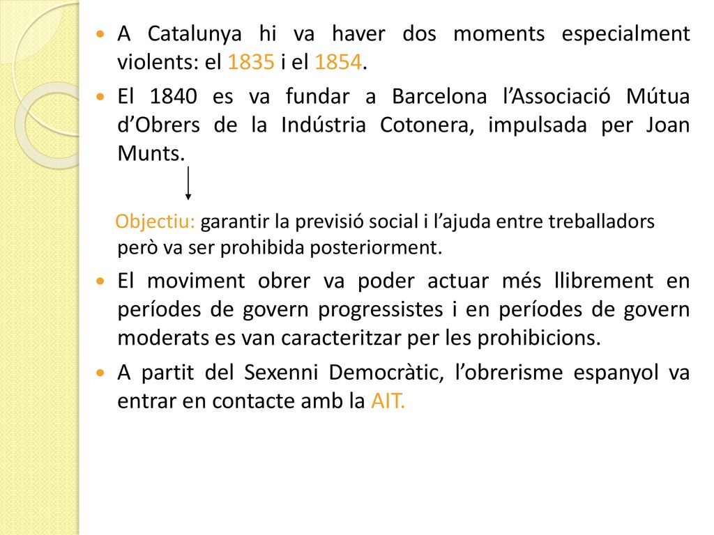 A Catalunya hi va haver dos moments especialment violents: el 1835 i el 1854.