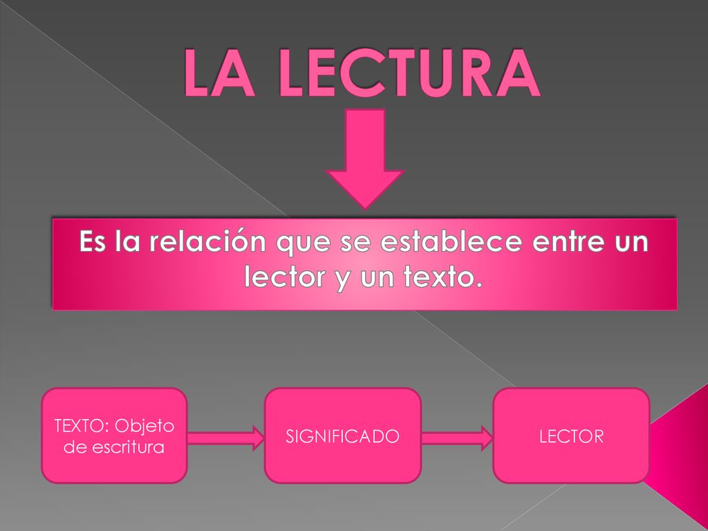 Es la relación que se establece entre un lector y un texto.