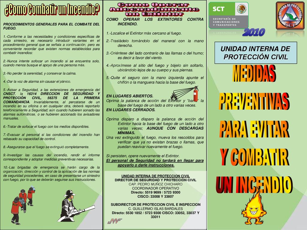 ¿Como Combatir un Incendio Como Operar Adecuadamente un Extintor 2010