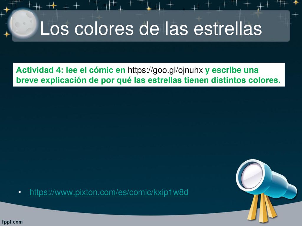 Los colores de las estrellas