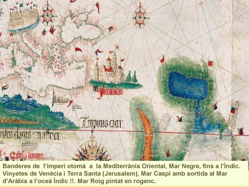 Banderes de l’imperi otomà a la Mediterrània Oriental, Mar Negre, fins a l’Índic.