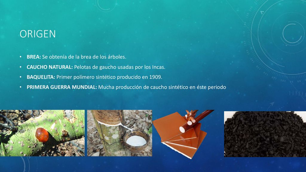 origen BREA: Se obtenía de la brea de los árboles.