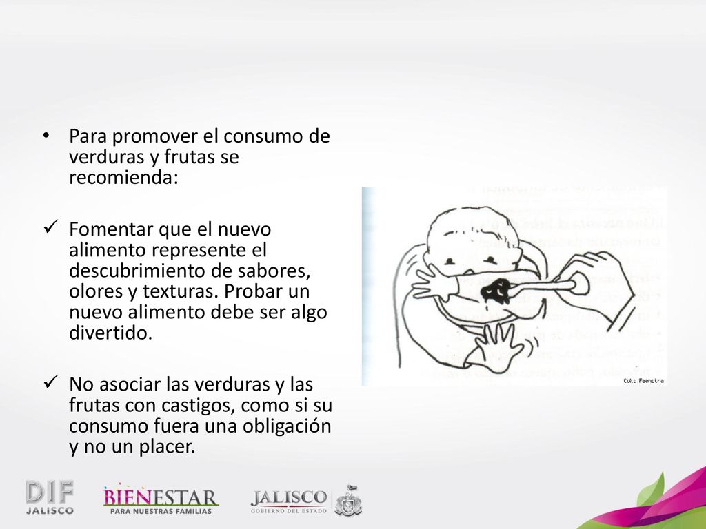 Para promover el consumo de verduras y frutas se recomienda: