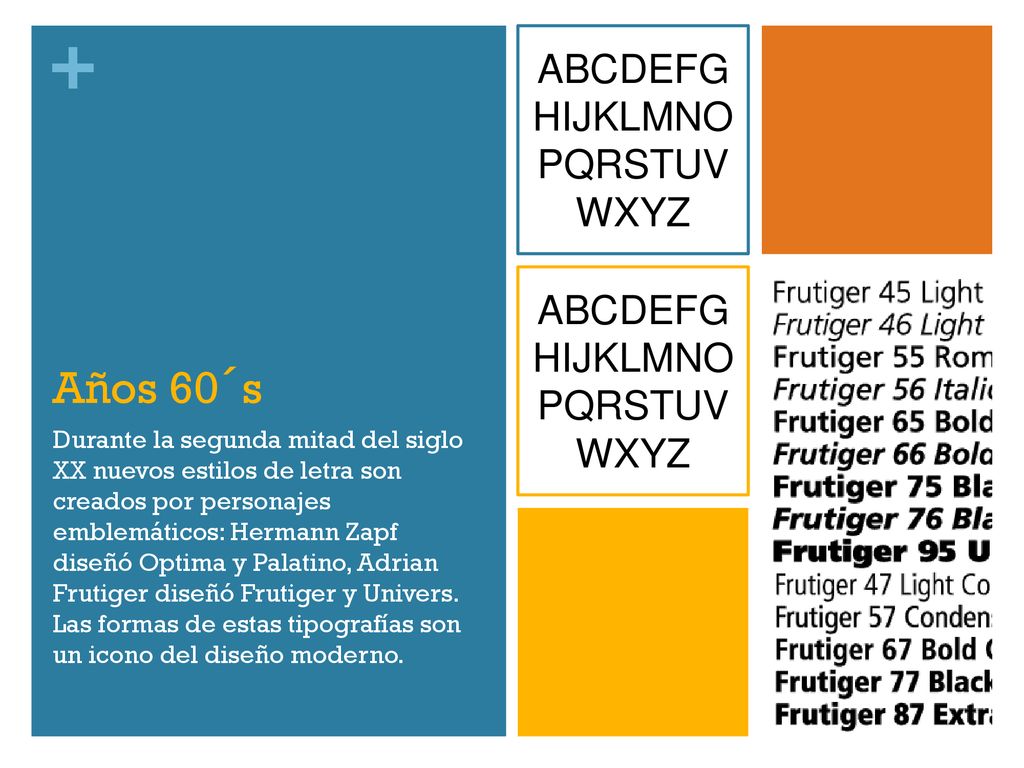 Años 60´s ABCDEFG HIJKLMNO PQRSTUV WXYZ ABCDEFG HIJKLMNO PQRSTUV WXYZ