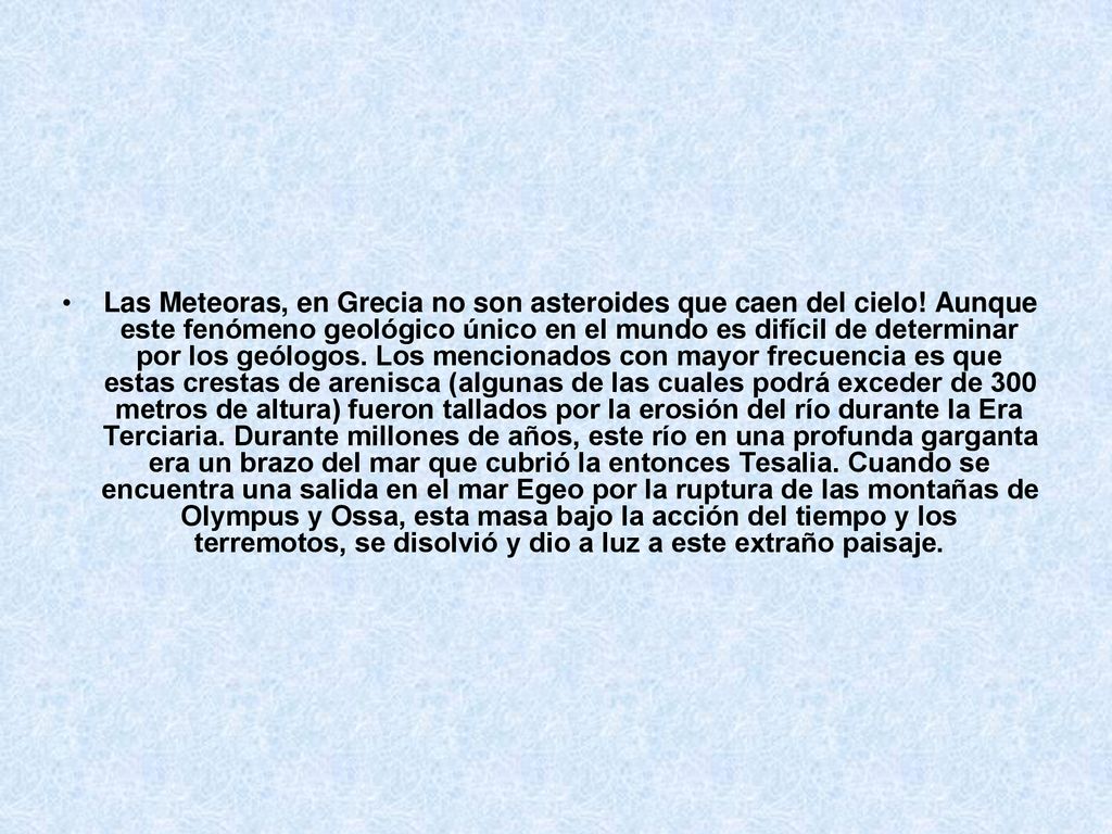 Las Meteoras, en Grecia no son asteroides que caen del cielo