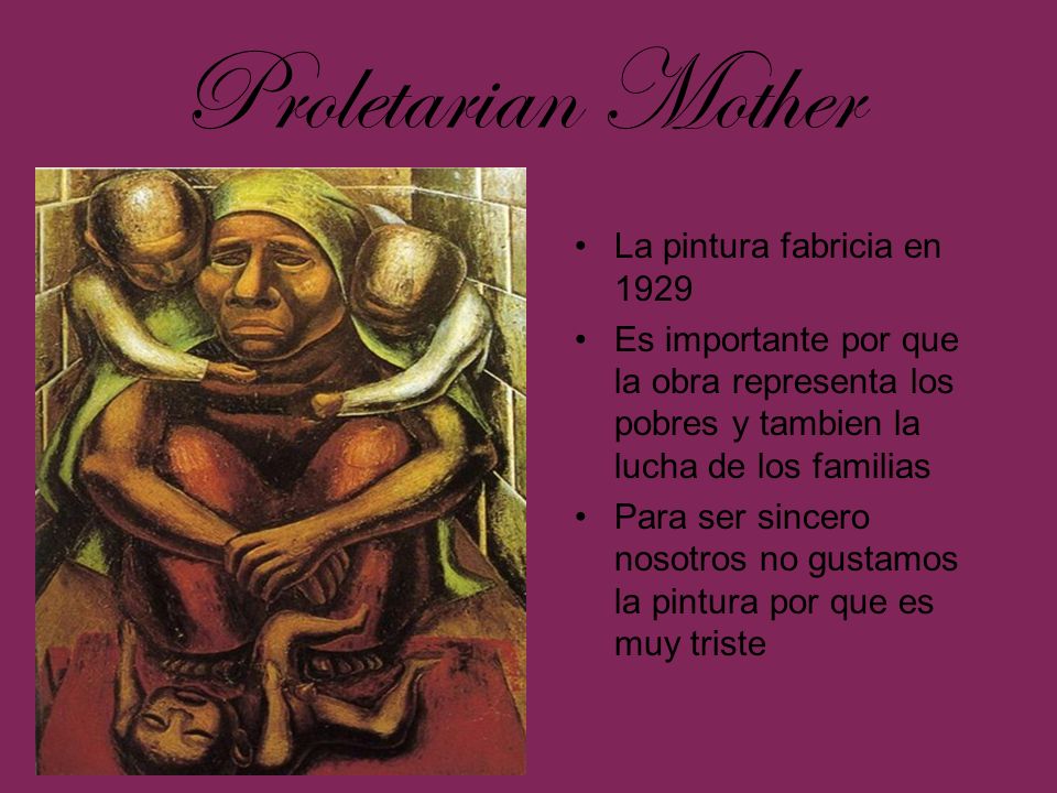 Proletarian Mother La pintura fabricia en 1929