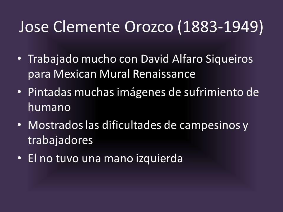 Jose Clemente Orozco ( )