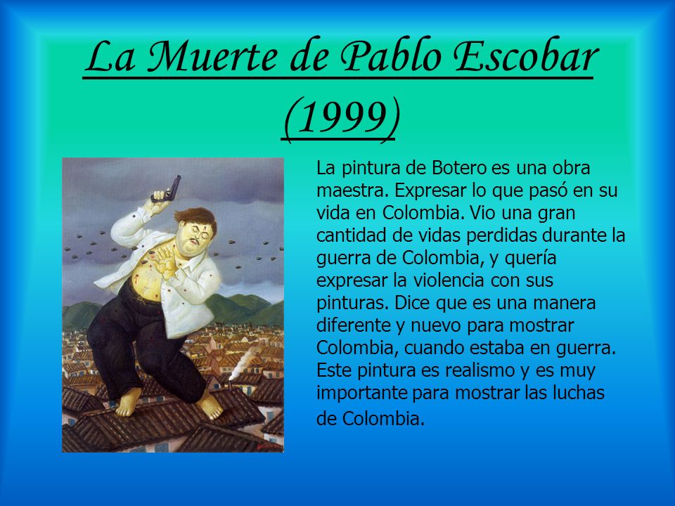 La Muerte de Pablo Escobar (1999)