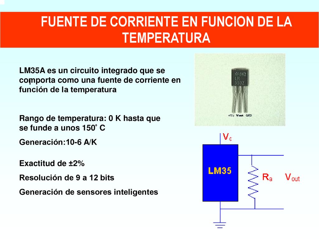 FUENTE DE CORRIENTE EN FUNCION DE LA TEMPERATURA
