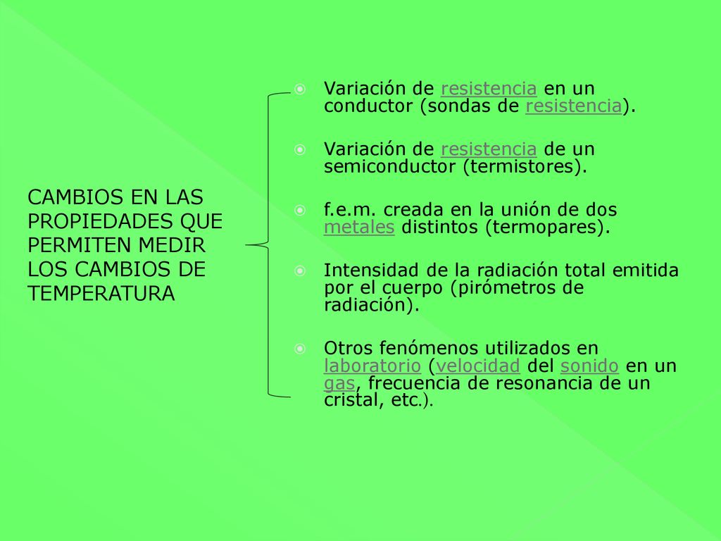 Variación de resistencia en un conductor (sondas de resistencia).