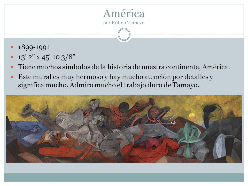 América por Rufino Tamayo
