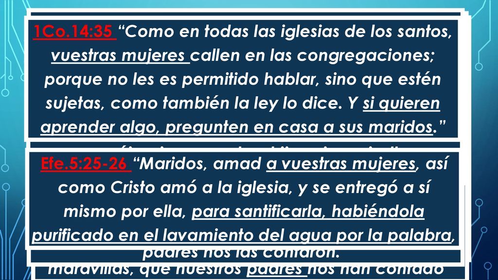Sal.44:1-2 Oh Dios, con nuestros oídos hemos oído, nuestros padres nos han contado,