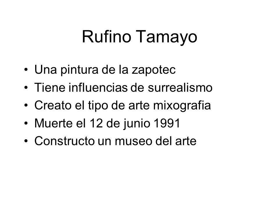 Rufino Tamayo Una pintura de la zapotec