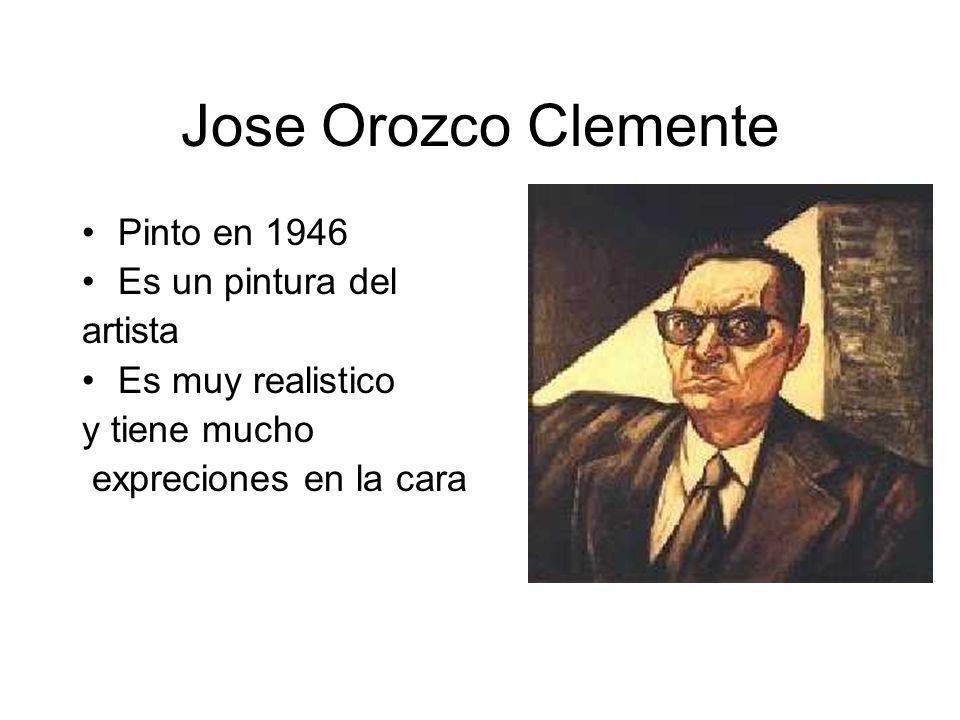 Jose Orozco Clemente Pinto en 1946 Es un pintura del artista