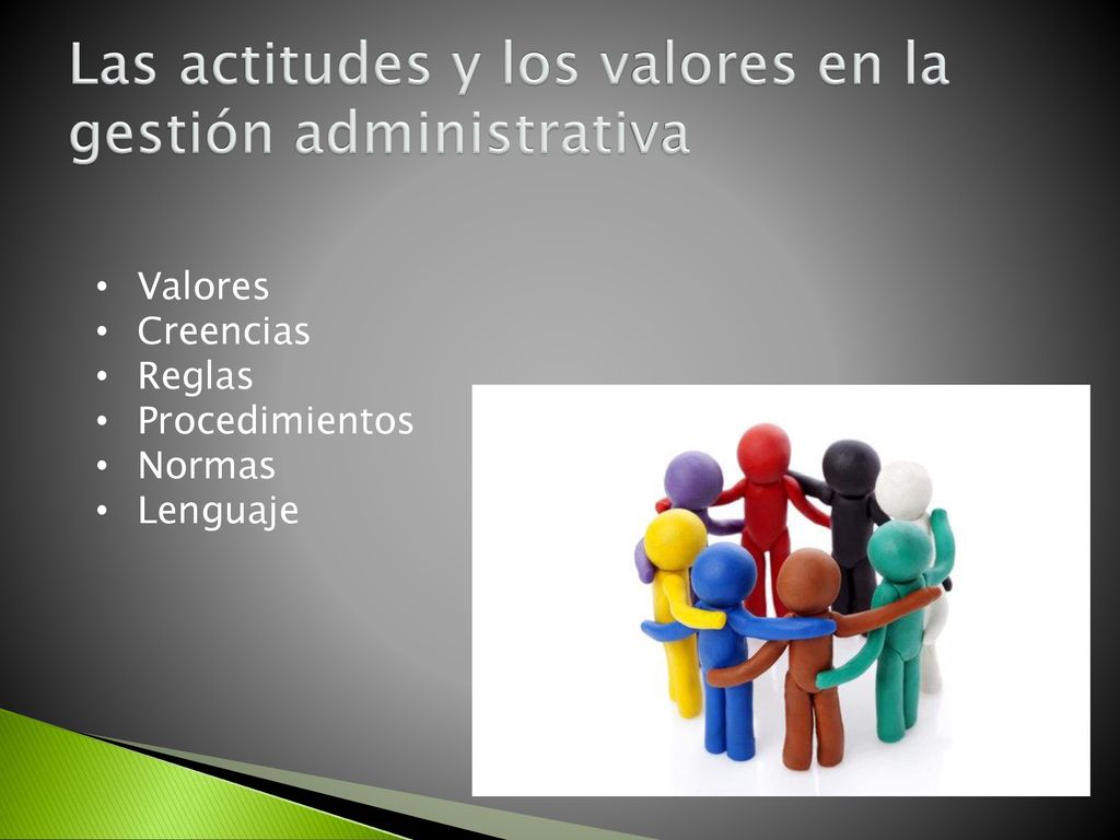 Las actitudes y los valores en la gestión administrativa