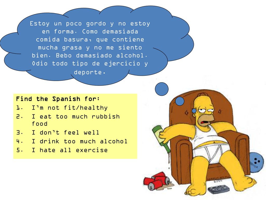 Estoy un poco gordo y no estoy en forma