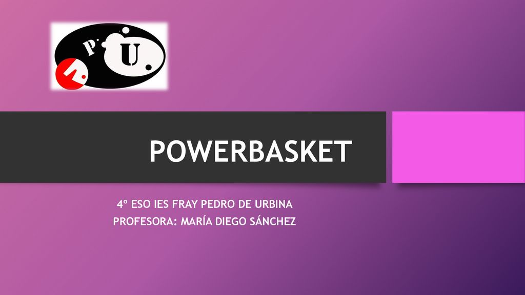 4º ESO IES FRAY PEDRO DE URBINA PROFESORA: MARÍA DIEGO SÁNCHEZ