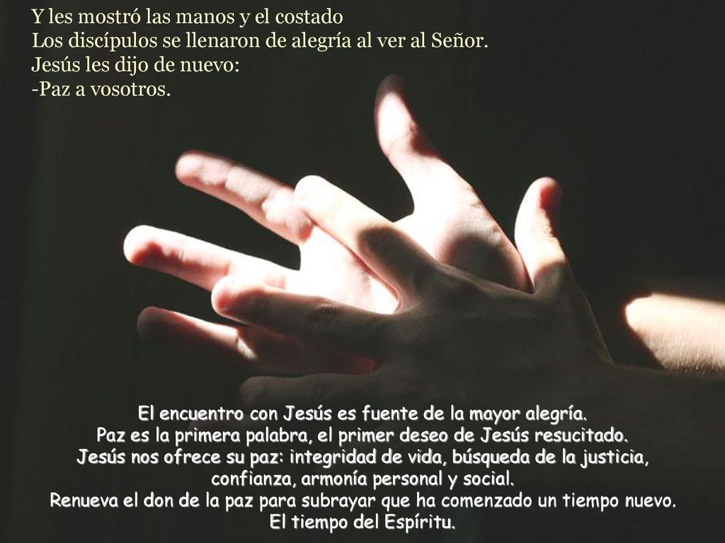 El encuentro con Jesús es fuente de la mayor alegría.