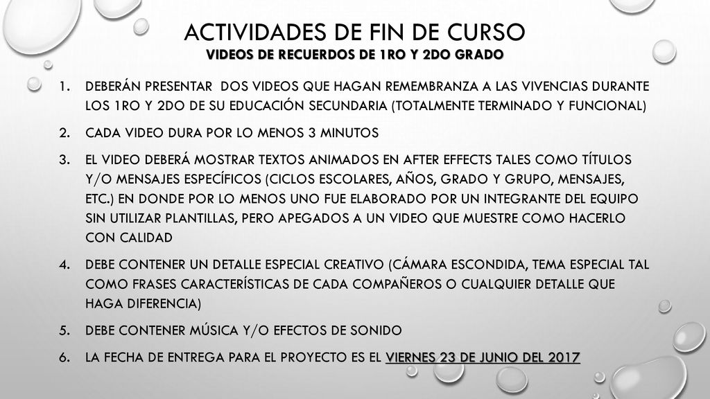 Actividades de fin de curso videos de recuerdos de 1ro y 2do grado