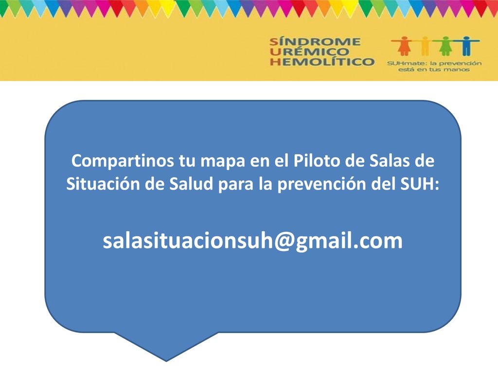 Compartinos tu mapa en el Piloto de Salas de Situación de Salud para la prevención del SUH:
