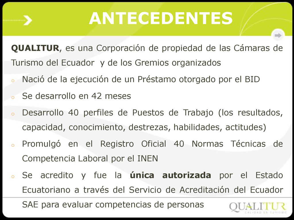 Nació de la ejecución de un Préstamo otorgado por el BID