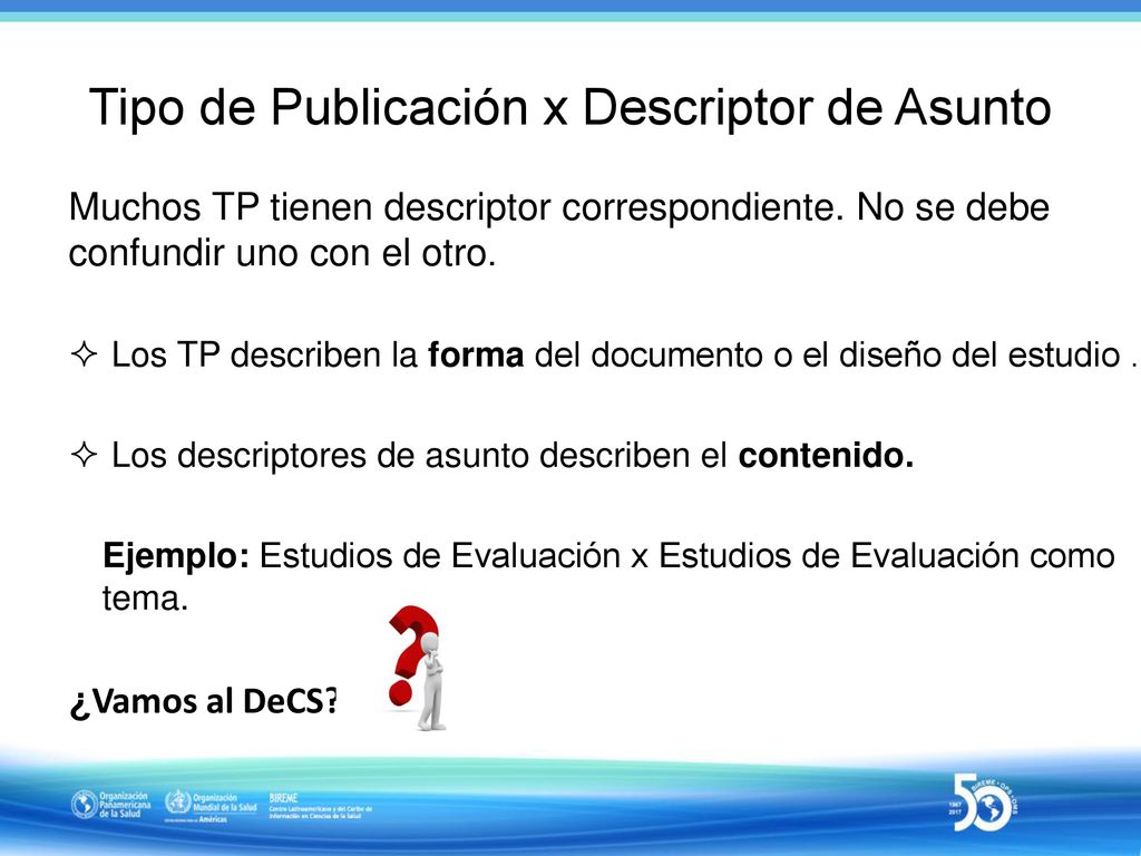 Tipo de Publicación x Descriptor de Asunto