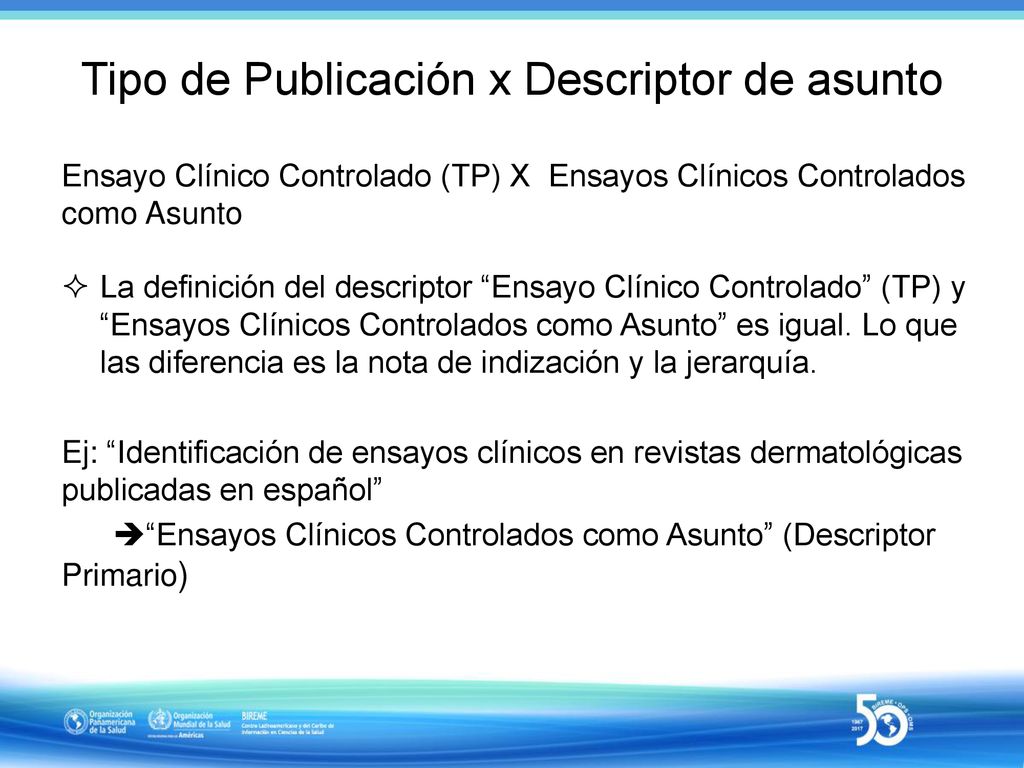 Tipo de Publicación x Descriptor de asunto