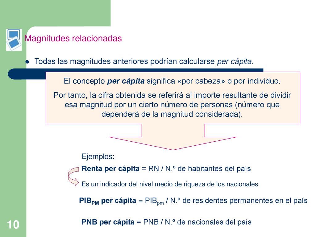 El concepto per cápita significa «por cabeza» o por individuo.