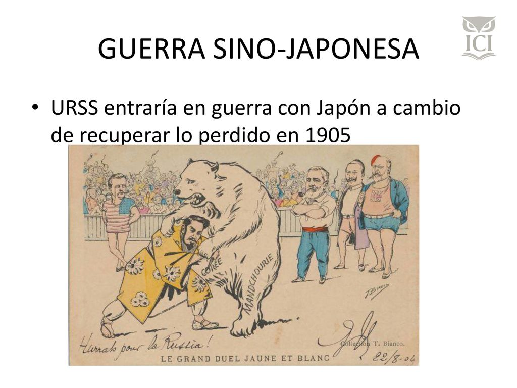 GUERRA SINO-JAPONESA URSS entraría en guerra con Japón a cambio de recuperar lo perdido en 1905