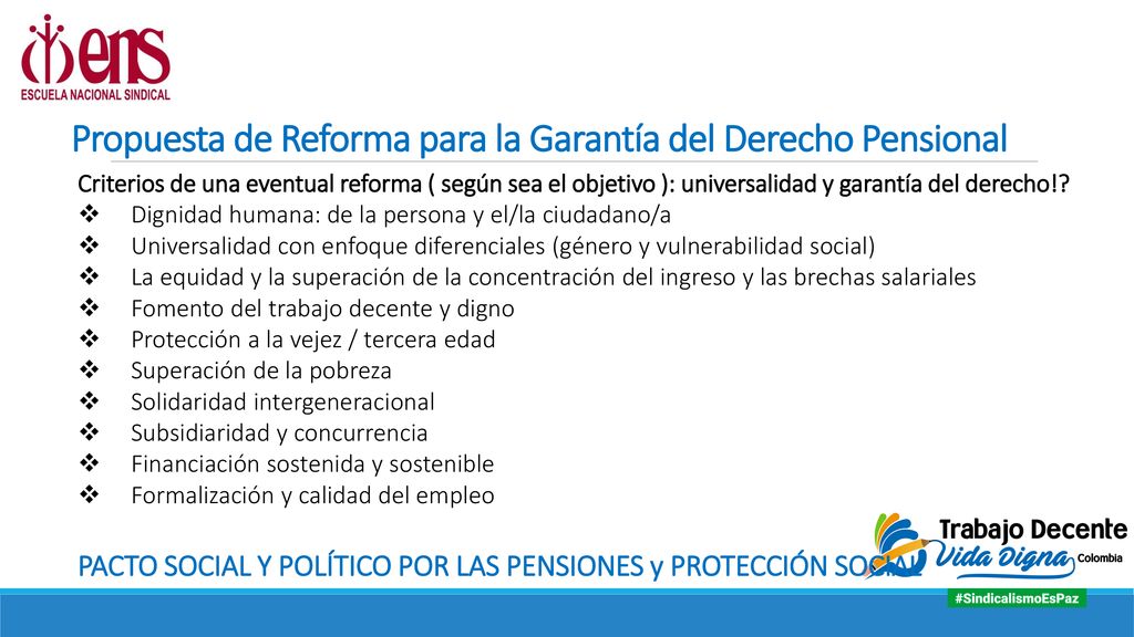Propuesta de Reforma para la Garantía del Derecho Pensional