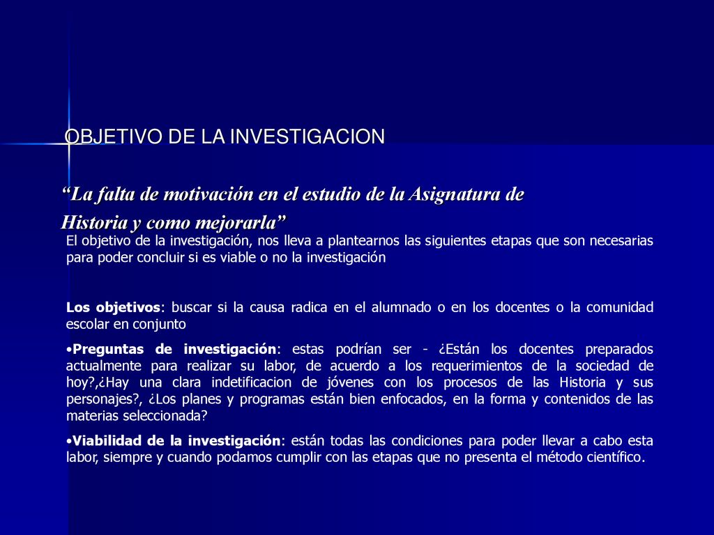La falta de motivación en el estudio de la Asignatura de