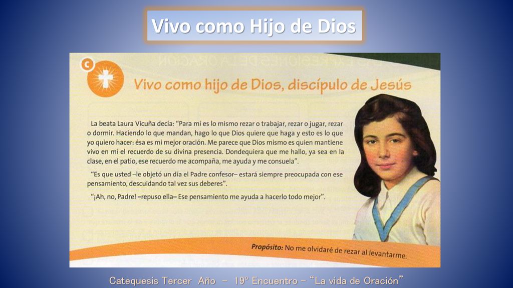 Catequesis Tercer Año - 19º Encuentro - La vida de Oración