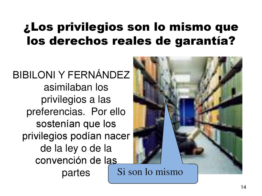 ¿Los privilegios son lo mismo que los derechos reales de garantía