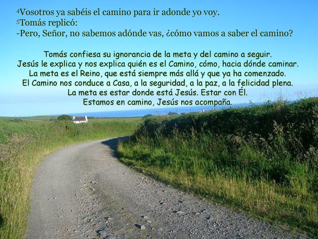 4Vosotros ya sabéis el camino para ir adonde yo voy.