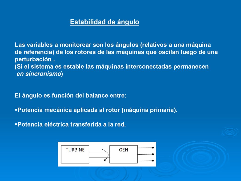 Estabilidad de ángulo Las variables a monitorear son los ángulos (relativos a una máquina.